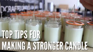 The best tips for making a stronger candle  How to improve your hot throw [upl. by Torrie]