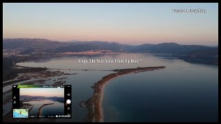 Dji Spark Drone View From 300 Meters Altitude Test flight Photoshoot Igoumenitsa Drepanos Beach 2019 [upl. by Nnaihs622]