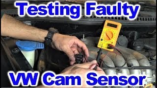 Diagnosing Bad Cam Sensor on VW 20 L Engine [upl. by Ynnaej]