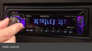 Kenwood KDCBT752HD CD Receiver Display and Controls Demo  Crutchfield Video [upl. by Asimaj38]