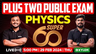 Plus Two Physics  Public Exam  Super 60  Xylem Plus Two [upl. by Rickie680]