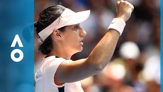 Aliaksandra Sasnovich v Caroline Garcia match highlights 3R  Australian Open 2018 [upl. by Demodena]