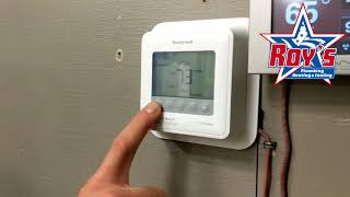 How to Use Your Honeywell T4 Pro Thermostat [upl. by Ahsek]