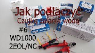 Jak podłączyć czujkę zalania wodą WD1000 z dwoma rezystorami do centrali alarmowej 2eolnc [upl. by Buckingham]