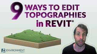 9 Ways to Edit Topographies in Revit®  Environment for Revit® TUTORIAL [upl. by Llehcor826]