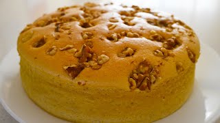 義大利餐廳大廚教你做： 核桃香蕉蛋糕附食譜 Walnut Banana Cake Recipe  Receta de pastel de nuez y plátano [upl. by Erleena221]