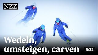 Wedeln umsteigen carven  der RetroTest auf Ski [upl. by Folsom]