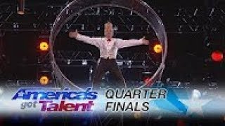 Bello Nock The Wheel Of Death  Americas Got Talent [upl. by Torres]