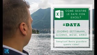 EXCEL SECRETS  Tutorial  Funzione DATA  GIORNO  GIORNOSETTIMANA  MESE  ANNO [upl. by Mehala164]