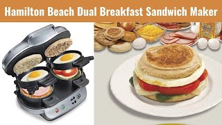 Hamilton Beach Dual Breakfast Sandwich Maker Review [upl. by Wyck794]