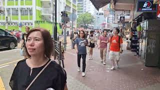 2024年4月6日 香港行街Walking Hong Kong33由旺角地鐵站 步行至波鞋街花園街 旺角段 Mongkok MTR Station to Sport Shoes St [upl. by Eeroc]