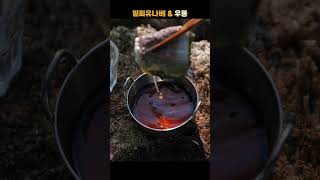 겹겹이 쌓여 있는 소고기 🥩🔥 찬바람 불때는 밀푀유나베 🍲🥬  캠핑한끼 소고기 밀푀유나베 우동 [upl. by Sharity22]