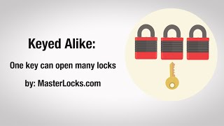 What are Keyed Alike Padlocks [upl. by Crescen]