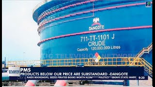 PMS Products Below Our Price are Substandard Dangote [upl. by Llehsyt]