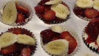 Cupcakes  Cheese Cake Cupcakes No Bake  Cheryls Home Cooking [upl. by Nhguahs]