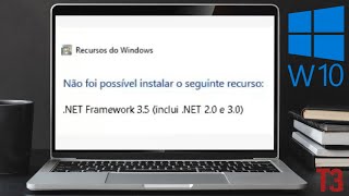 Não é possível instalar NET Framework 35  Erro 0X800F0954 [upl. by Serafine726]