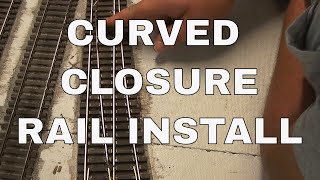 Hand Laying O Scale Track Part 8 Curved Closure Rail [upl. by Nemaj]