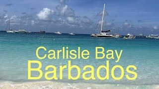 Most beautiful beach in Barbados  Carlisle Bay Bridgetown [upl. by Ury]