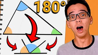 Por que a soma dos ângulos internos do triângulo é 180 graus [upl. by Nomrac]