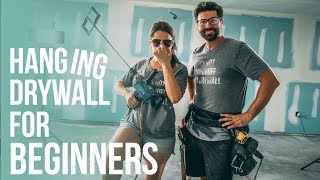 How To Hang Drywall for Beginners  Nestrs [upl. by Ursi]