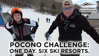 Skiing All Six Pocono Ski Resorts in One Day [upl. by Ennazzus816]