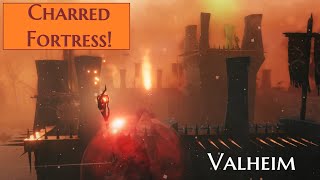 Charred Fortress in the Ashlands  Valheim [upl. by Kyle]