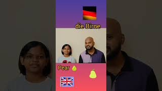 Fruits🍒amp vegetables🫑🥕 in German English Vs German art english german learn [upl. by Travers824]