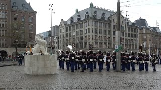 KMK Joh W Friso  Kranslegging Staatsbezoek Koning van Spanje Amsterdam 2024 [upl. by Dekeles]