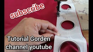 CARA MENJAHIT GORDEN SMOKERING  tips design curtains eyelet easy gordensmokering [upl. by Leachim91]