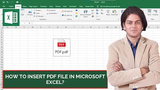 How to insert PDF file in Microsoft excel [upl. by Aleibarg402]