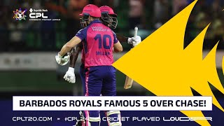 Barbados Royals HISTORIC Five Over Chase  CPL 2024 [upl. by Neal]