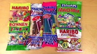 HARIBO Maoam Mix  Balla Stixx  Jelly Beans  Football Mix [upl. by Salomie]