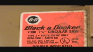 Black amp Decker 7 14 Circular Saw [upl. by Oicor]