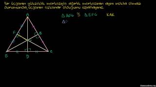 Ortak Yükseklik Merkezi ve Ağırlık Merkezi Geometri  Üçgenler [upl. by Lemieux]