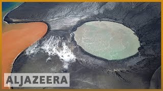 🇮🇩 Indonesia stays alert as lava gas flow out of Anak Krakatoa  Al Jazeera English [upl. by Eeleak]