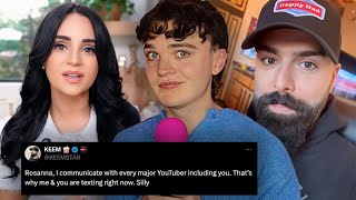 rosanna pansino CALLED OUT by keemstar [upl. by Naarah]