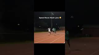 Speed vs Noah Lyles 😮‍💨😅ishowspeed shorts [upl. by Solegnave819]