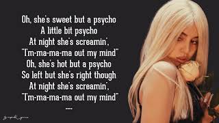 Sweet but Psycho  Ava Max Lyrics [upl. by Hawger]