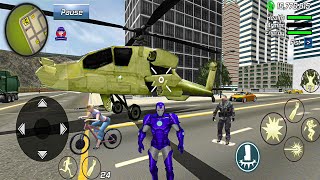 Super IronMan Rope Hero Vegas Crime Simulator New Missions in the City 4  Android Gameplay [upl. by Nodroj280]