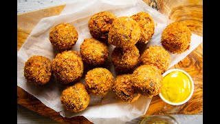 Bitterballen  Dutch Crispy Deep Fried Meatballs [upl. by Nois]