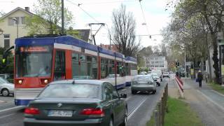 Straßenbahn Darmstadt  Linie 9 Umleitung über Bismarckstraße XXL 2012 HD [upl. by Ashleigh757]