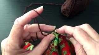 How to Knit  Steeks Preparing and Cutting  Stranded Knitting [upl. by Anavahs]