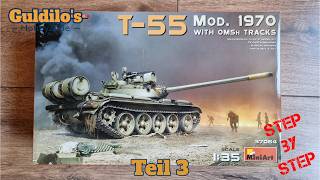 Miniart 37064  T55 Mod 1970  Teil 3  Baubericht  Full Build [upl. by Taima]