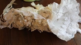 Shabby Vintage Chic  Tussie Mussie  How To [upl. by Pallas463]