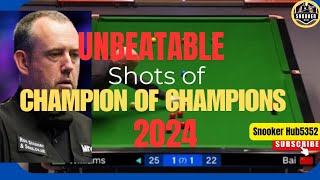 Unbeatable Snooker Shots👌20 Highlighted ShotsOfchampionofchampions20242024 snooker snookershots [upl. by Atteuqcaj]