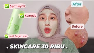 Glad2glow Mugwort Salicylic Acid Acne Clay Mask  Berminyak Komedo Berjerawat [upl. by Enitsenrae460]