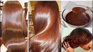 Coffee is a natural brown dye that covers gray hair without henna and natural keratin smoothing [upl. by Eatton990]