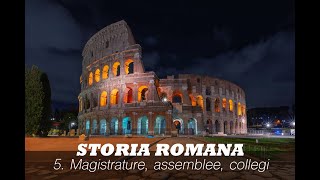 Storia di Roma 5 Magistrature romane assemblee collegi sub ita eng [upl. by Trinia]