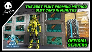 The Best Flint Farming Method  Slot Caps In Minutes  ARK Survival Ascended [upl. by Carver]