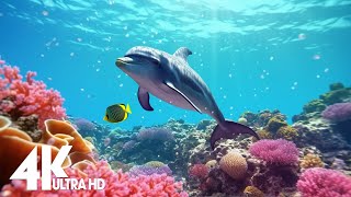 NEW 11HR Stunning 4K Underwater footage  Rare amp Colorful Sea Life VideoRelaxing Sleep Music [upl. by Raphaela]